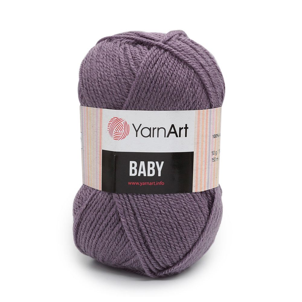 Пряжа YarnArt (ЯрнАрт) Baby / уп.5 мот. по 50 г, 150м, 852 т. фиолетовый