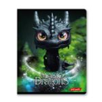 Тетрадь ученическая общая, выборочный лак, A5+ 48 л. на скобе 65 г/м², белизна 100%, 10 шт, клетка в термоусадочной пленке, 000750 Дракоша, Светоч 48ТЕТк-003