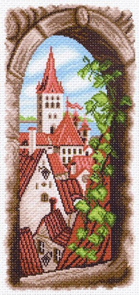 Рисунок для вышивания на канве Матренин Посад арт.24х47 - 1500 Вид из окна