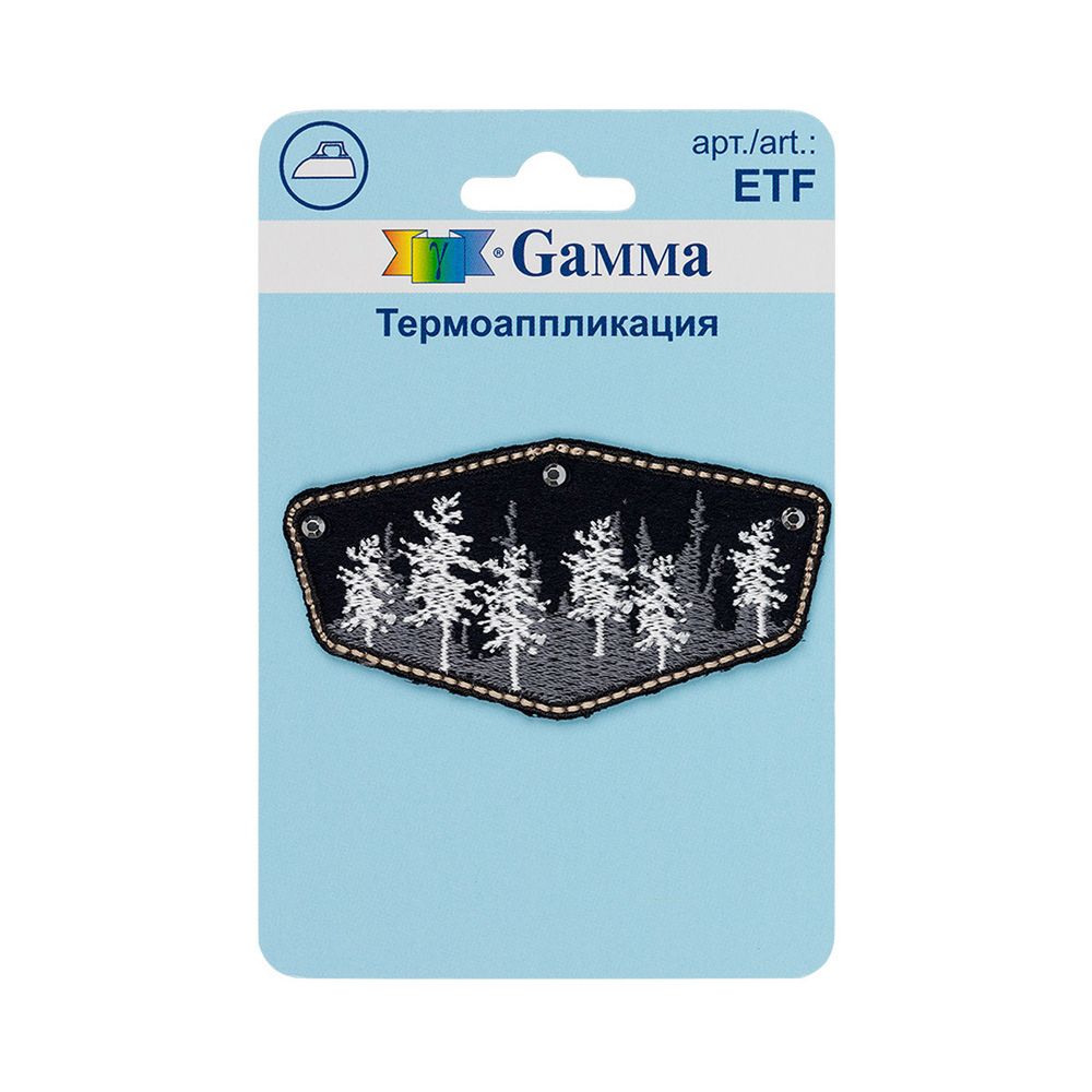 Термоаппликация №02, 1 шт, 01-227 Лес 3.4х6.7 см, Gamma ETF Термоаппликация №02, 1 шт, 01-227 Лес 3.4х6.7 см, Gamma ETF