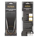 Спицы круговые ⌀7.0 мм, 40 см, с металлическим тросиком, Alpina SIL-40