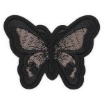 Термоаппликация Бабочка, 5.4х7см, Hobby&Pro (черный)