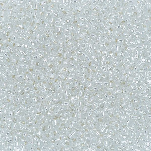 Бисер Toho 15/0 круглый (1.5 мм), 25 г (5х5 г), 0021 серебристый