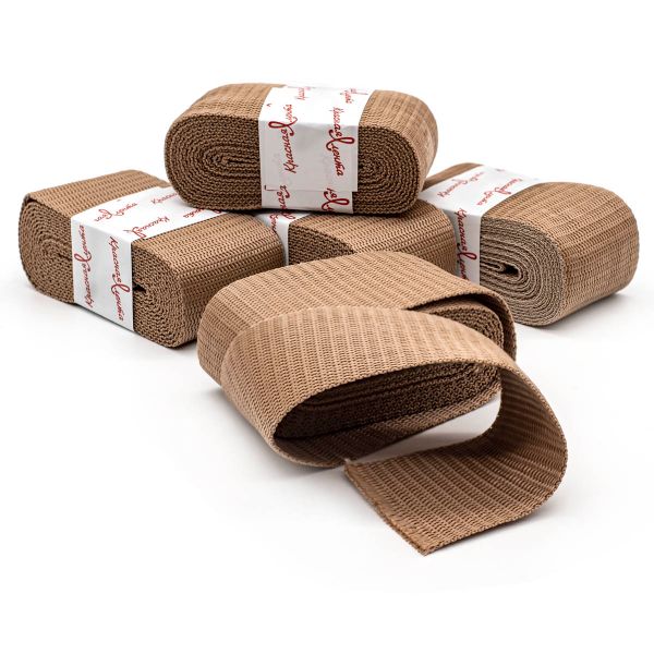 Стропа (ременная лента) 50 мм / 5х2.5 метра, толщ. 1.0 мм, [28 г/пог.м], 100% п/э, 24 кремовый