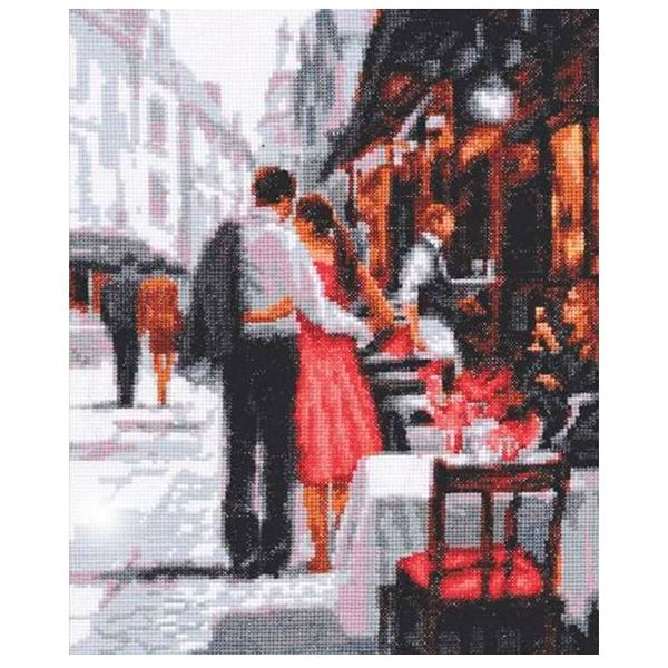 Набор для вышивания нитками Палитра, Романтическое настроение, 20х26 см