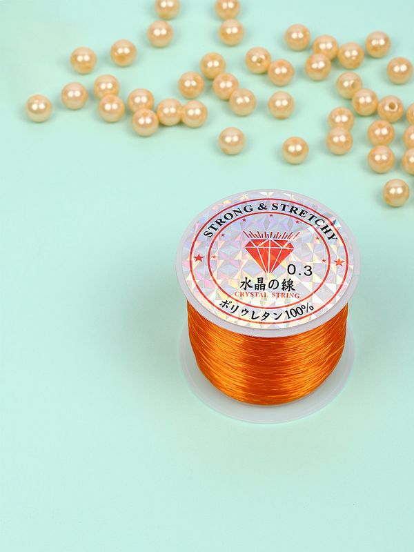 Нить-леска 0.3 мм, 100 м, цв. оранжевый