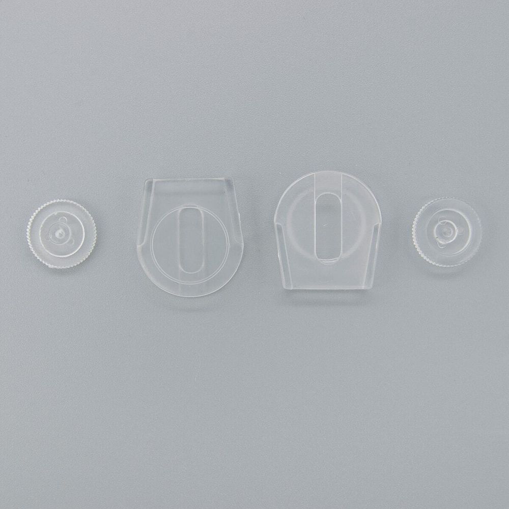 Наконечник-зажим d5 мм, прозр, 10 шт