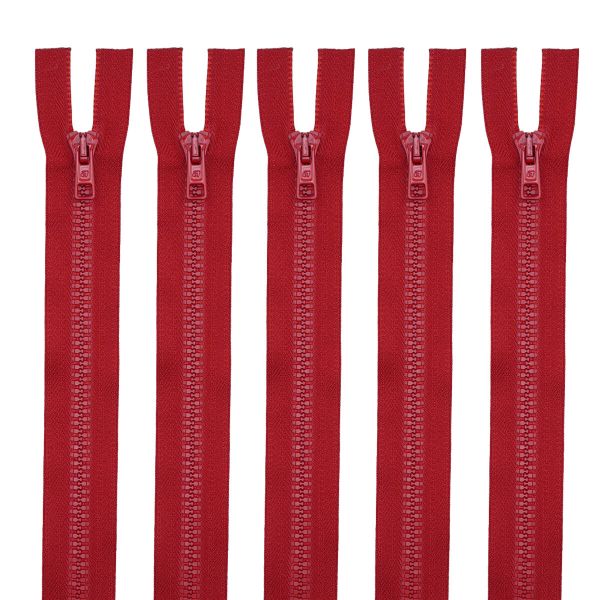 Молния трактор Arta Т6 (6 мм) 2 зам., разъем., 85 см, цв. 008 красный, уп.5 шт