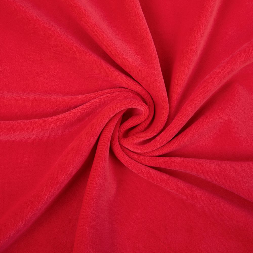 Микровелюр 312±5 г/м², 150х160±2 см, №021 красный, Gamma MCVN