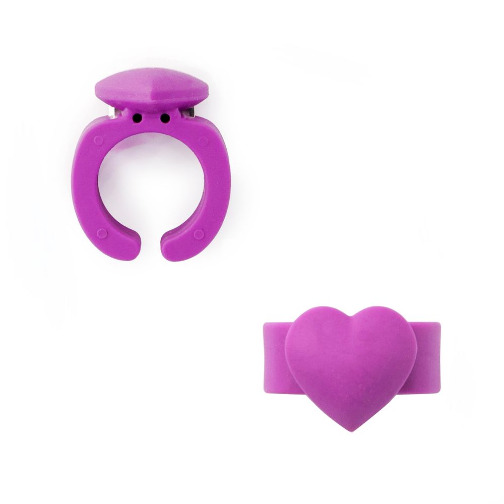Кольцо для обрезания нитей с лезвием безразмерное, фиолетовый, Hemline