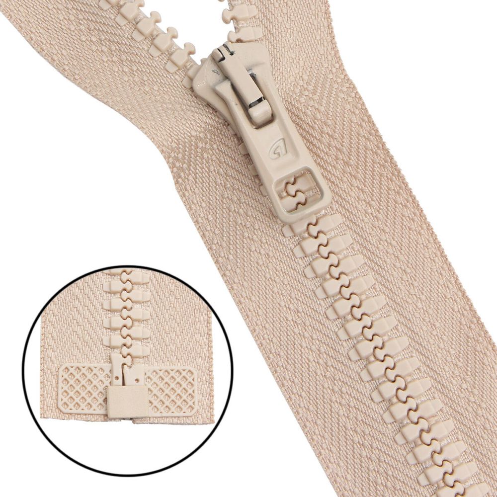 Молния трактор Arta Т6 (6 мм) 1 зам., разъем., 85 см, цв. 105 св.бежевый, уп.5 шт