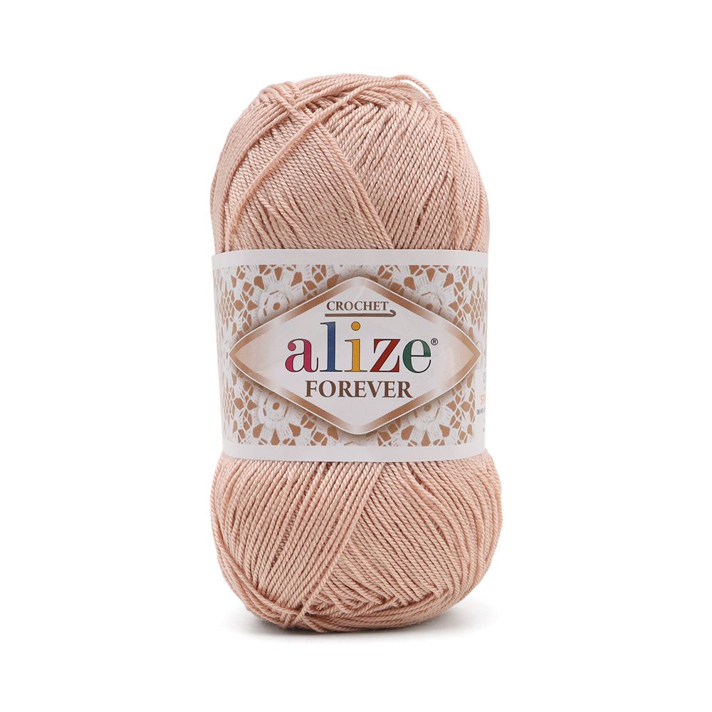 Пряжа Alize (Ализе) Forever Crochet / уп.5 мот. по 50 г, 300м, 382 светлая пудра