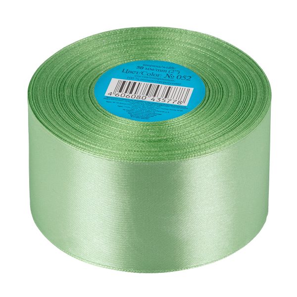 Лента атласная 1-сторонняя 50.0 мм / 33±2 метра, 052 травяной, Gamma