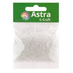 Бисер Astra&Craft 11/0 (2.1 мм), 200 г (10х20 г), цв. 1 белый/прозрачный