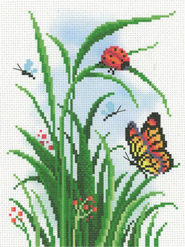 Набор для вышивания нитками МП Студия, Момент лета, 21х30 см