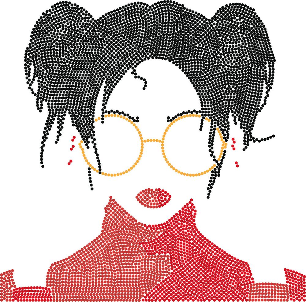 Алмазная (кристальная) мозаика Фрея, постер Девушка в красном, 30х30 см