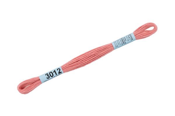 Мулине Gamma 100% хлопок, цв.3012 грейпфрут, 24 мотка по 8 метров