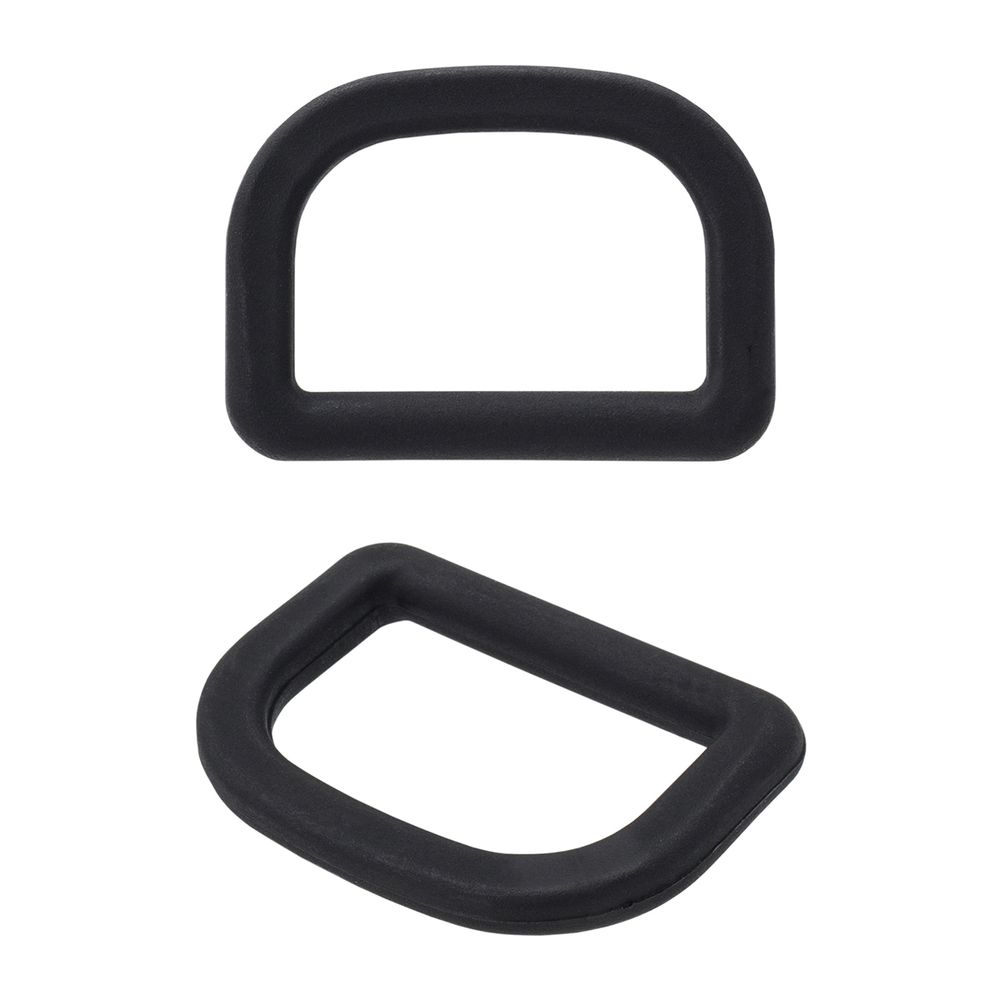 Полукольцо пластик ацеталь 30 мм, черный, 20 шт