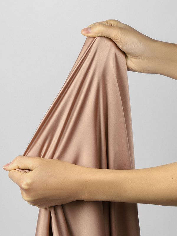 Атлас стрейч для нижнего белья 107 г/м², 125 см / 1 метр, 0180 цв.1412 античная роза