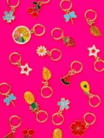 Кольца маркировочные металл, 6 шт, №02 с подвесками лето, Gamma MKK-06