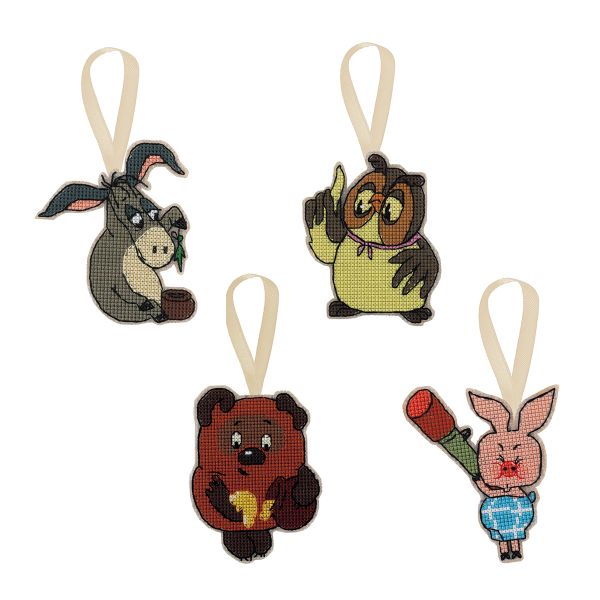 Набор для вышивания нитками Klart, Союзмультфильм. Винни-Пух и компания, 9х8 см