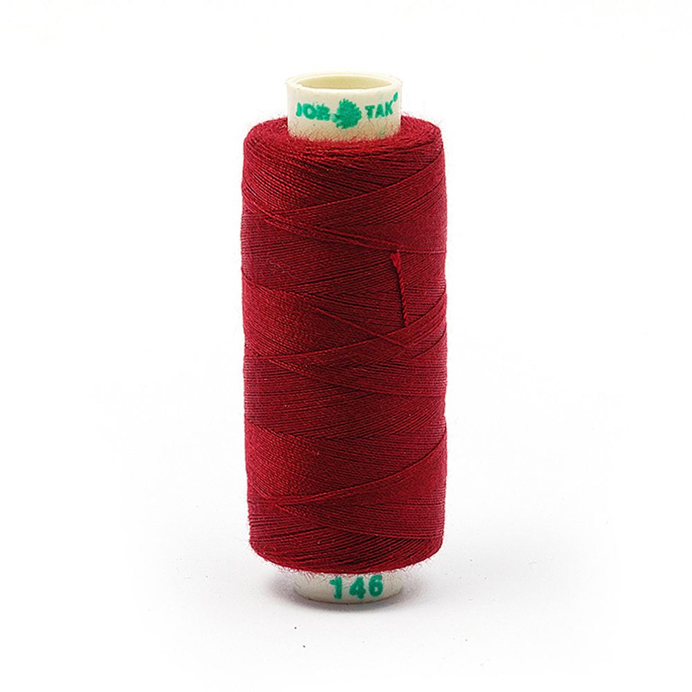 Нитки швейные бытовые Dor Tak 40/2, 366 м / 10 кат., 146 красный