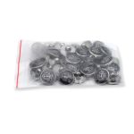 Пуговицы на ножке 28L (18мм), пластик (n.black (черный/черный никель)), 36 шт, PS39