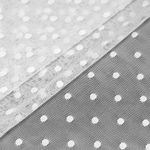 Сетка бельевая эластичная 95 г/м², шир.160 см / 238 метров, Горох TBY.00129.01, цв.01 белый /00129.01/