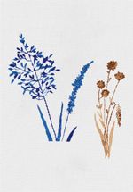 Набор для вышивания нитками Panna Живая картина JK-2285, Сухоцветы, 4х10 см