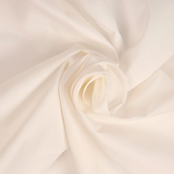 ТиСи (T/C) поплин стрейч 110 г/м², 150 см / 1 метр, TBY.TC.02.1, цв.айвори