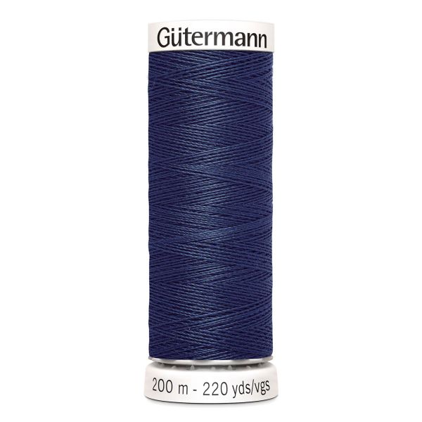 Нитки универсальные Gutermann Sew-all 100 (200 метров) | 537 т.серо-синий джинс