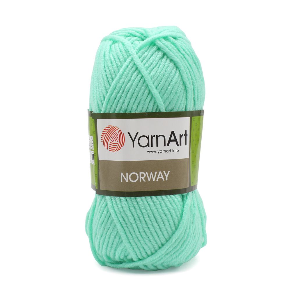 Пряжа YarnArt (ЯрнАрт) Norway / уп.5 мот. по 100 г, 105м, 841 мятный