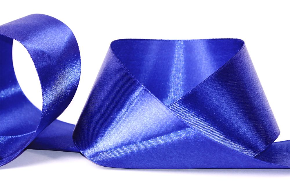 Лента атласная 1-сторонняя 50.0 мм / 33±2 метра, 115 синий, Gamma