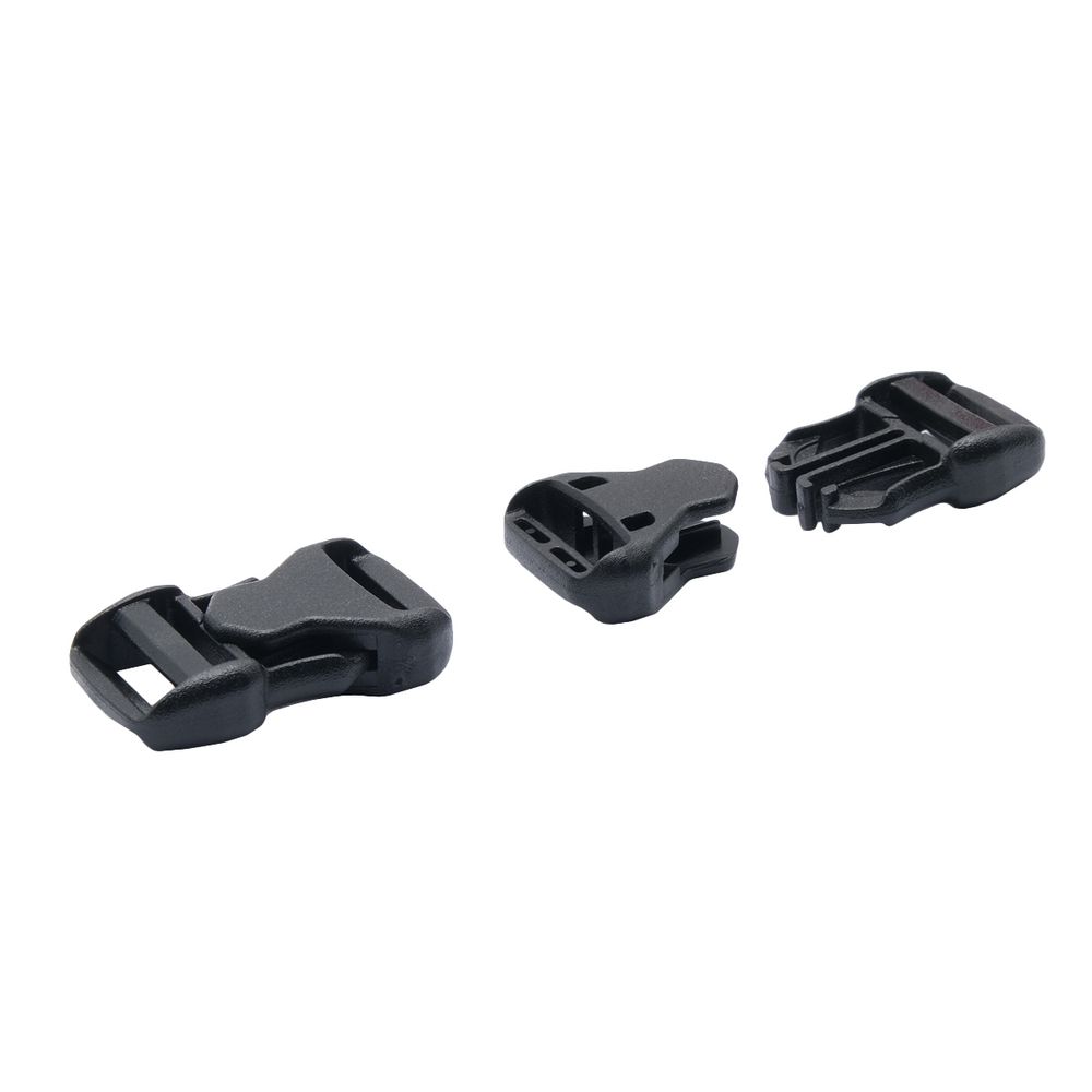 Фастекс (пряжка трезубец) пластик 15 мм, 20 шт, черный