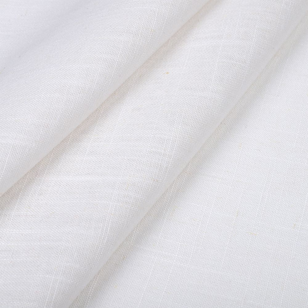 Льняная ткань 190 г/м², 140 см, в нарезке, цв. 21 белый, 10 метров /TOS/