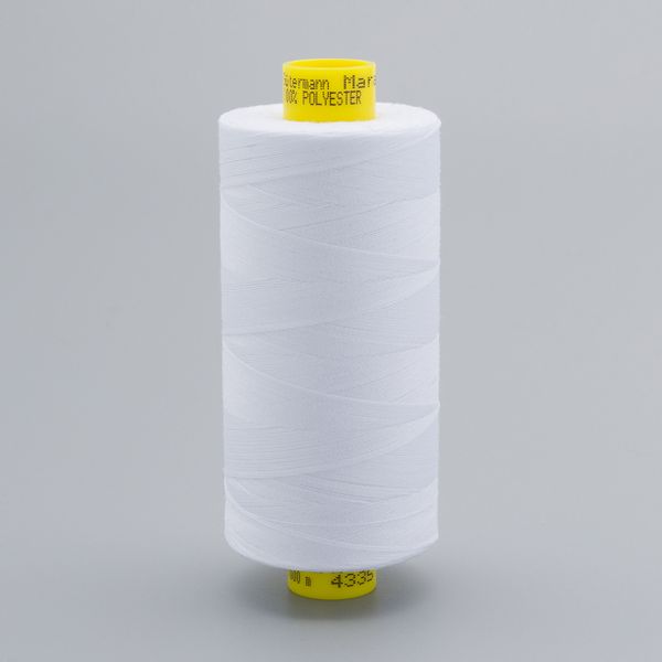Нитка универсальная Gutermann Mara 120/2, 1000 м, 700207, 4335 холодный белый, 1 катушка