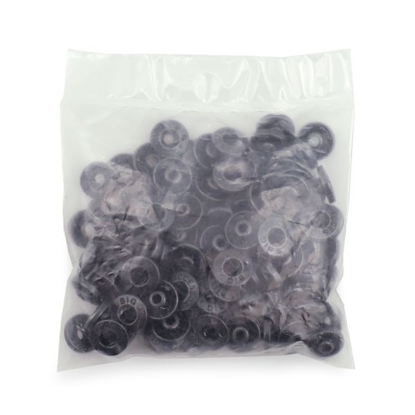 Часть кнопки Альфа (S-образная) ⌀11.5 мм (B-часть), 5 чернен, 100 шт, BIG