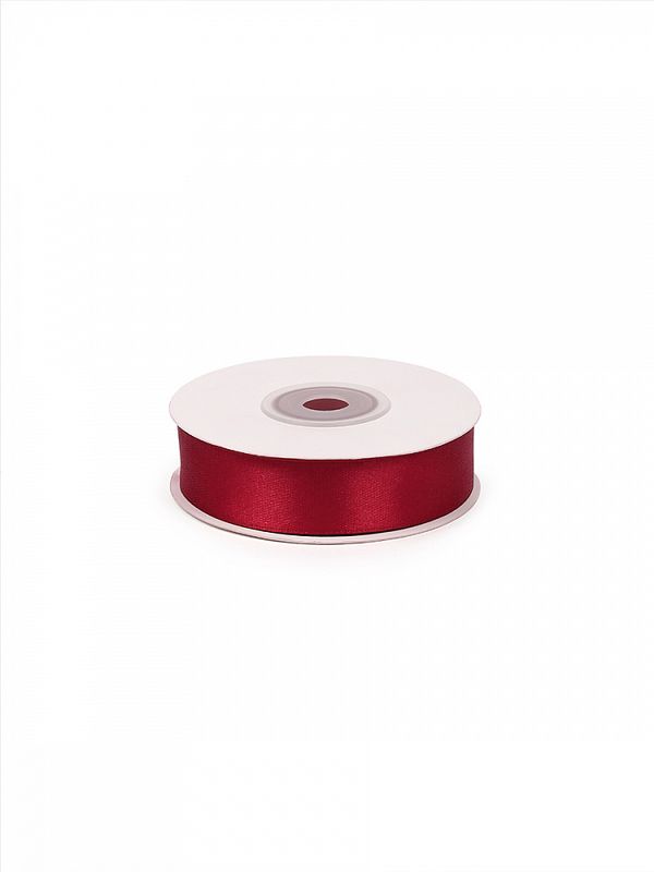 Лента атласная 1-сторонняя 20.0 мм / 22.5±1 метра, 3091 т.красный, Magic4Hobby