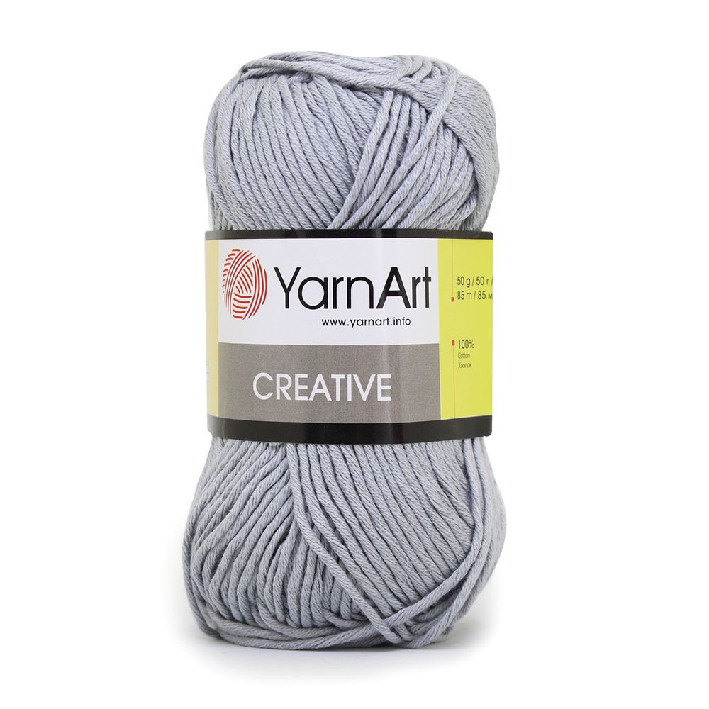 Пряжа YarnArt (ЯрнАрт) Creative / уп.5 мот. по 50 г, 85м, 244 серый