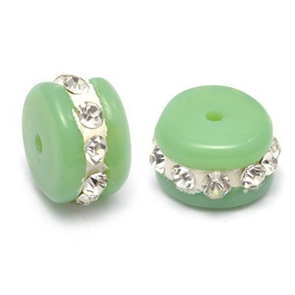 Бусины пластик ⌀11 мм, in ⌀1 мм, цв. 3, 2 шт, Tesoro