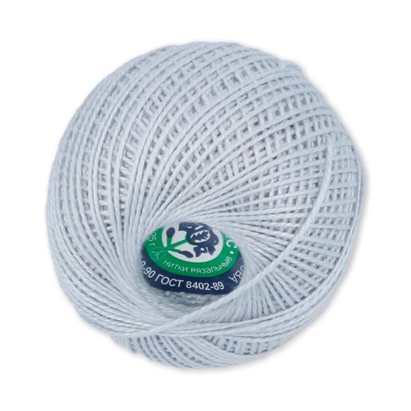 Пряжа ПНК им.Кирова Ирис / уп.20 мот. по 25 г, 150м, №7002 св.серый