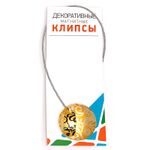 Подхваты шторные магнитные с рисунком ⌀45 мм, 1 шт, 02Т золото (узоры), Gamma