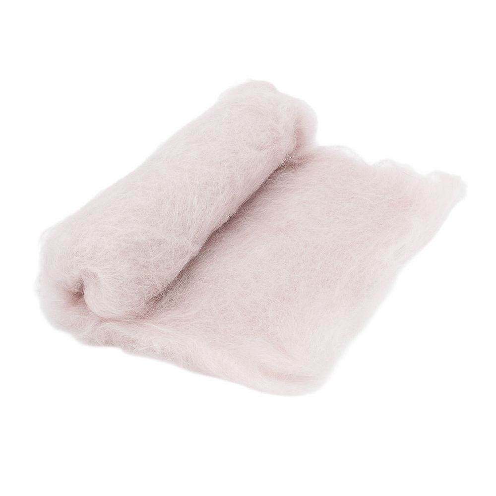 Шерсть для валяния Ангорка 100 г, Камтекс, 231 жемчужная роза