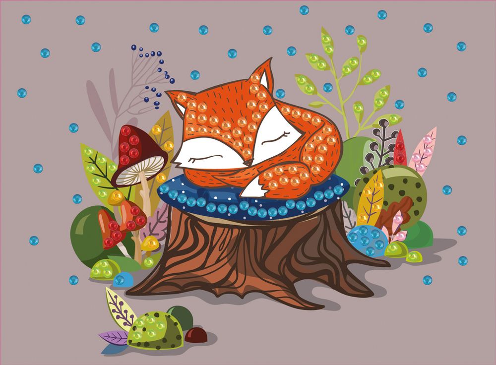 Мозаика 19.5х26.5 см, №22 Лисичка в лесу, Hobbius MDS-05