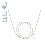 Спицы круговые металл ⌀1,6 мм, 80 см, с металлической леской, Gamma MKG-R