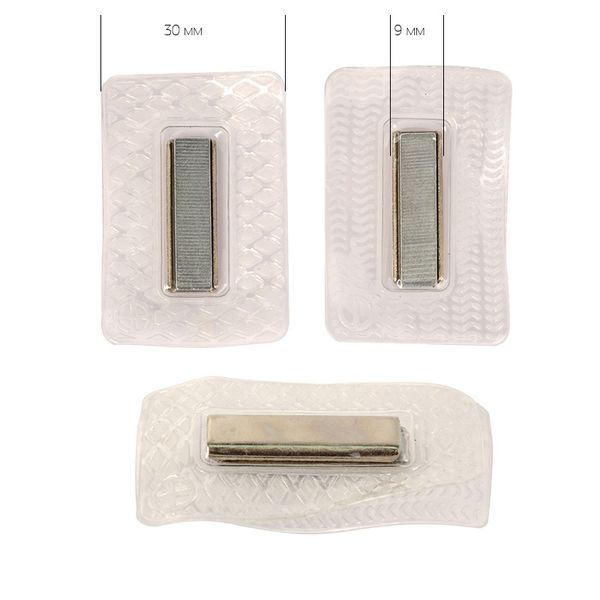 Кнопка магнитная металл 25х9 мм, цв.никель, уп., 50 шт, TBY