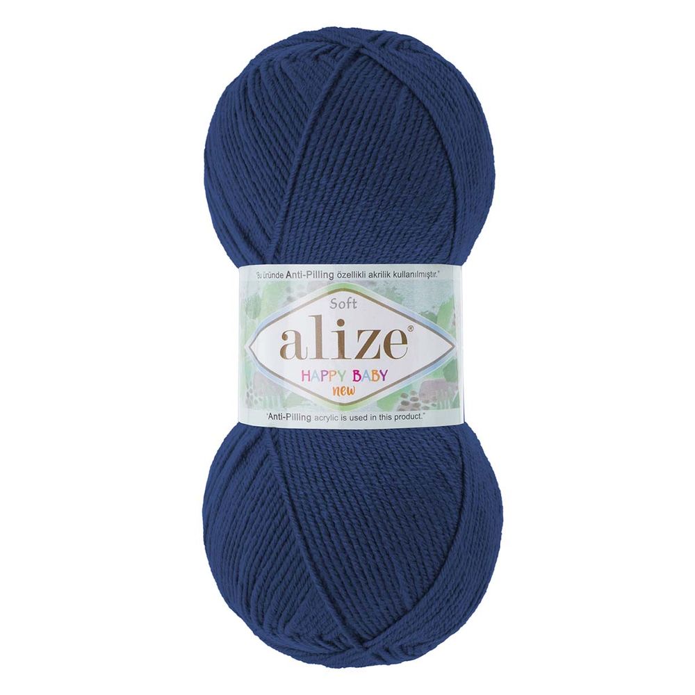 Пряжа Alize (Ализе) Happy Baby New / уп.5 мот. по 100 г, 320м, 58 темно-синий