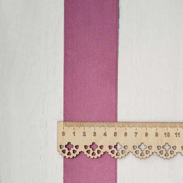 Лента атласная 1-сторонняя 50.0 мм / 22.86±1 метров, 167 сухая роза, Globus