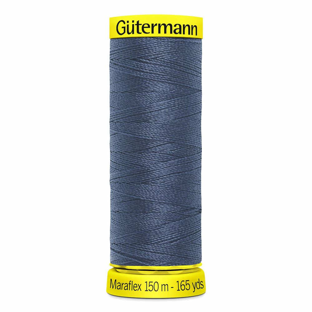 Нитки для трикотажа Gutermann Maraflex, 150м, 112 серо-синий джинс, 5 катушек
