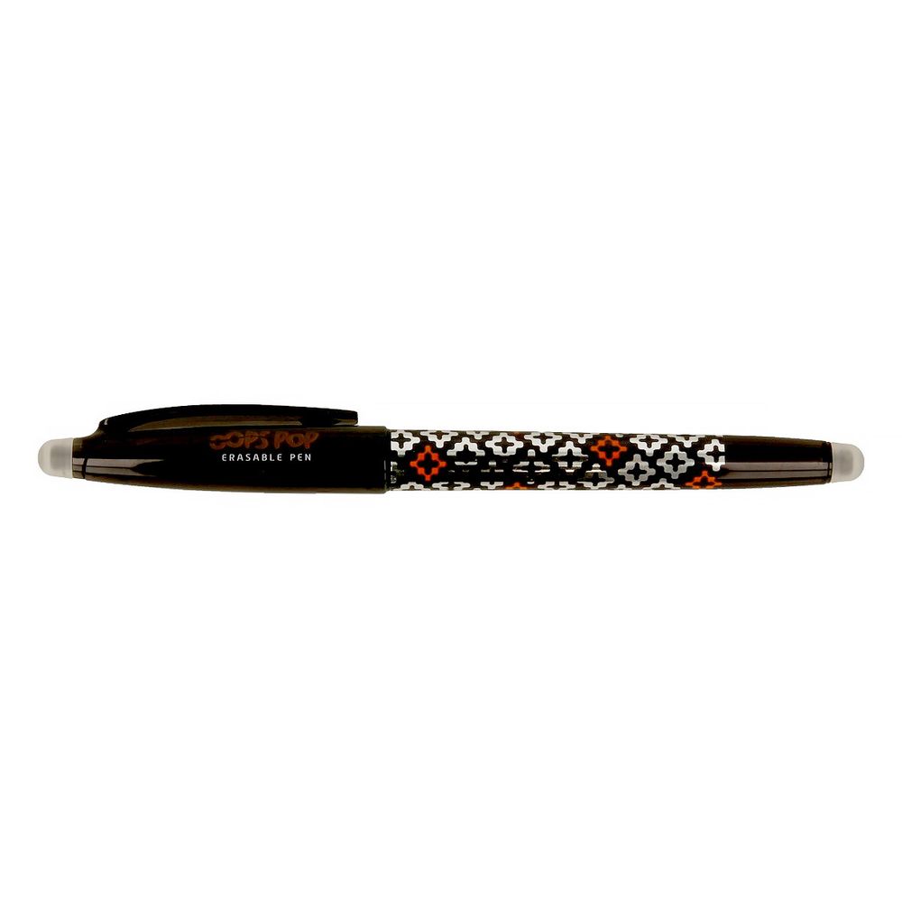 Ручка гелевая пиши-стирай OOPS ⌀0.7 мм, 1 мм, 12 шт, 42044/01 цвет чернил: черный, Carioca
